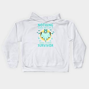 Bone Tumor Awareness - boo ghost halloween Kids Hoodie